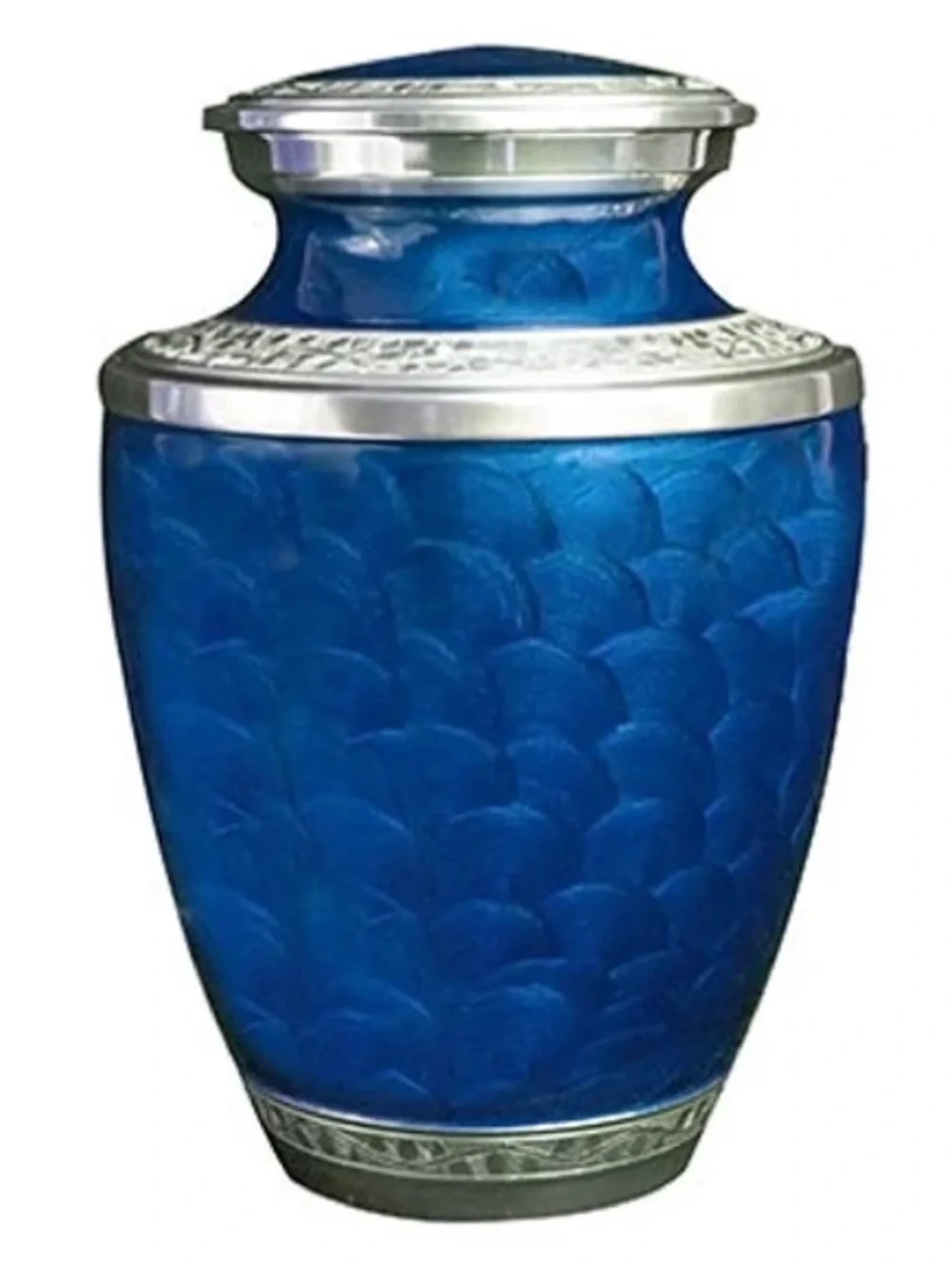 Trupoint Memorial blue urn  Adult Cremation Urn (200 lb Capacity)